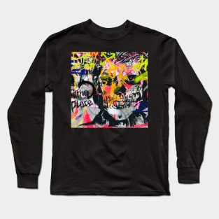 Graffiti Face by LowEndGraphics Long Sleeve T-Shirt